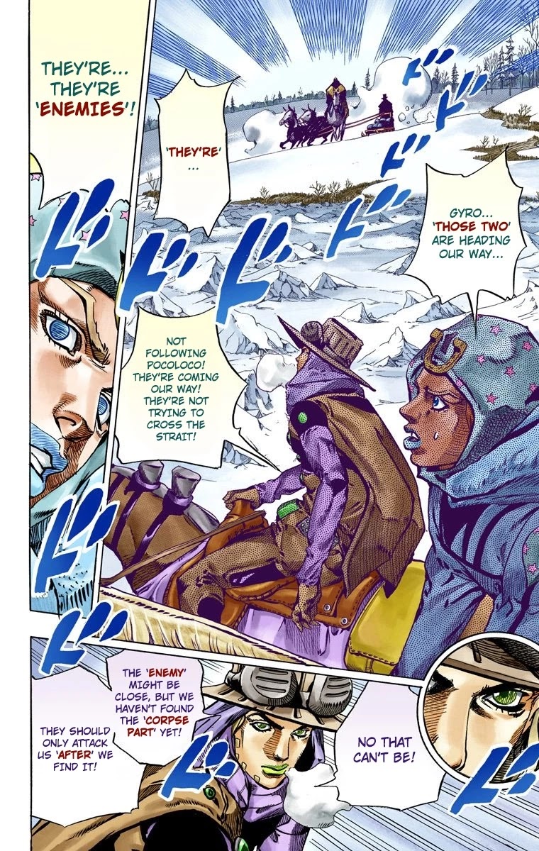 JoJo's Bizarre Adventure Part 7 - Steel Ball Run (Official Colored) Chapter 51 page 41 - Chapter 51: Wrecking Ball Part 1