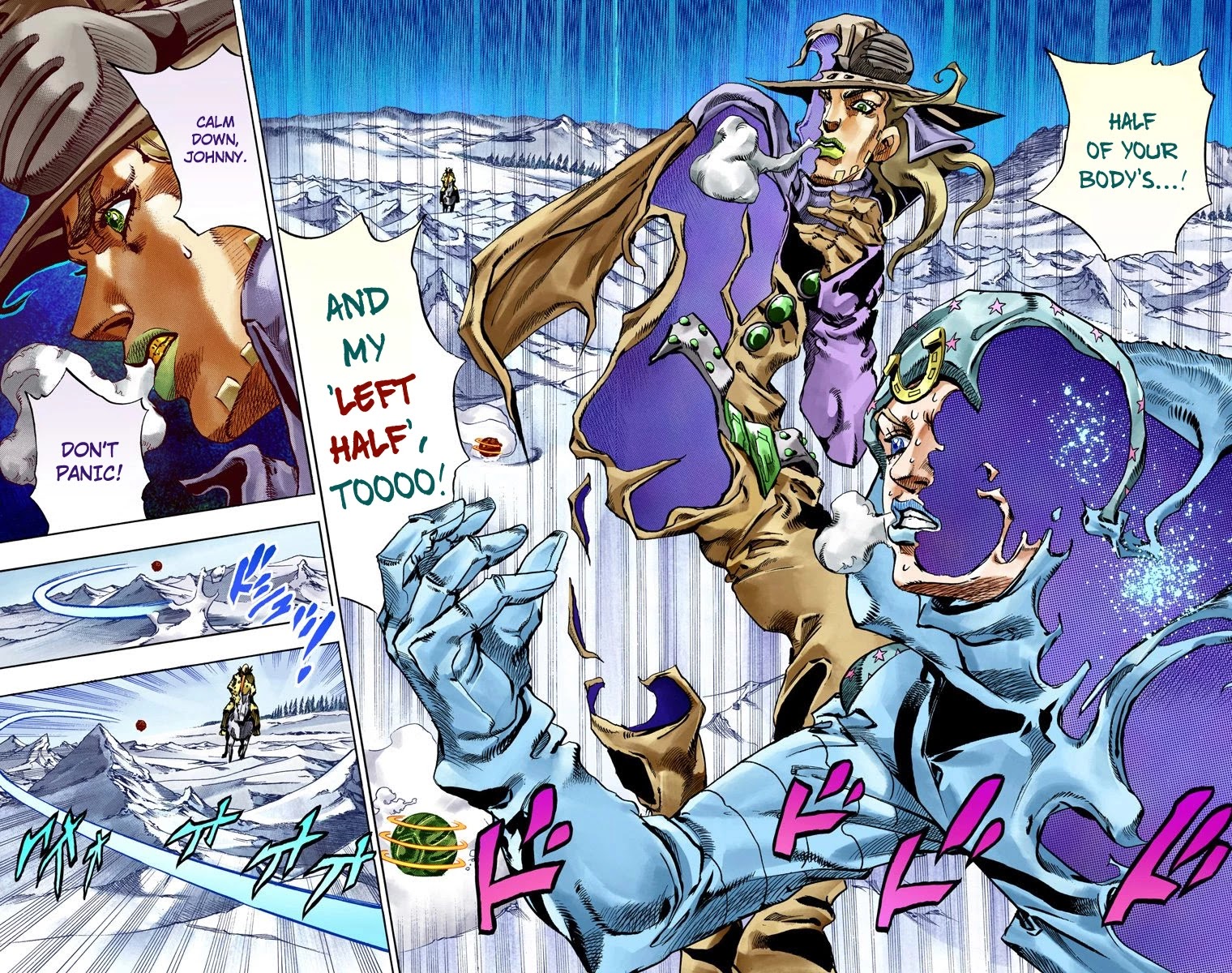 JoJo's Bizarre Adventure Part 7 - Steel Ball Run (Official Colored) Chapter 52 page 12 - Chapter 52: Wrecking Ball Part 2