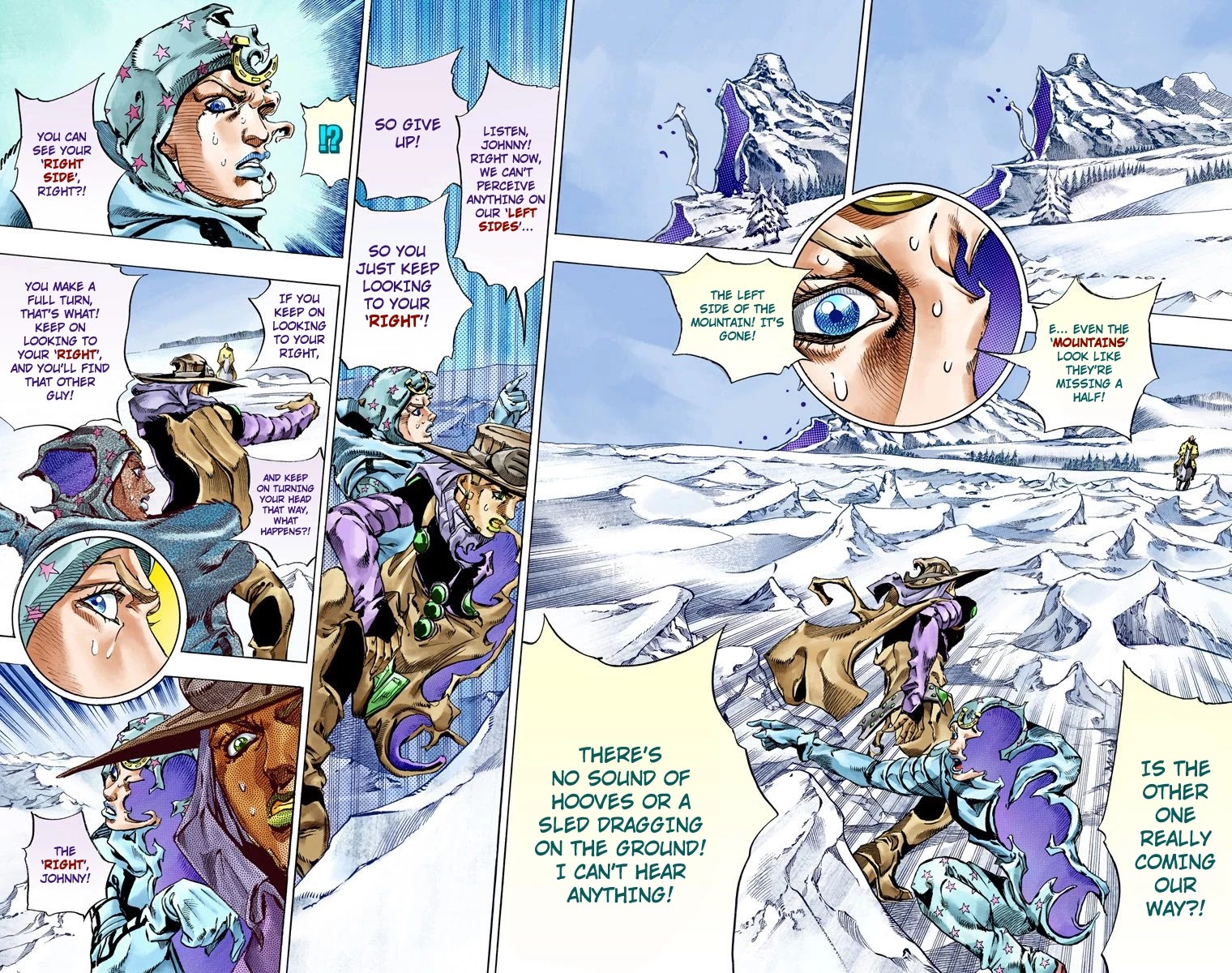 JoJo's Bizarre Adventure Part 7 - Steel Ball Run (Official Colored) Chapter 52 page 16 - Chapter 52: Wrecking Ball Part 2