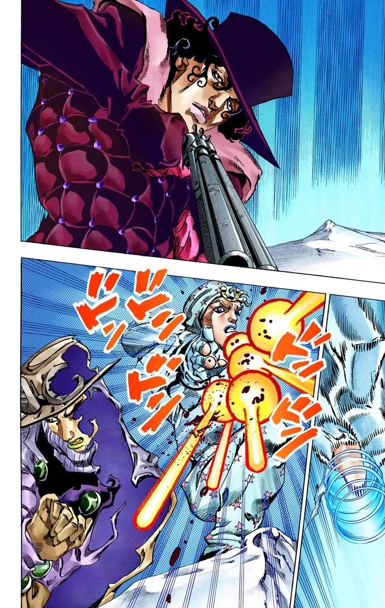 JoJo's Bizarre Adventure Part 7 - Steel Ball Run (Official Colored) Chapter 52 page 18 - Chapter 52: Wrecking Ball Part 2