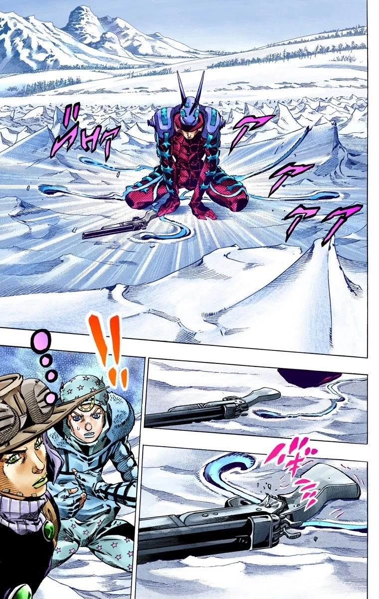 JoJo's Bizarre Adventure Part 7 - Steel Ball Run (Official Colored) Chapter 52 page 22 - Chapter 52: Wrecking Ball Part 2