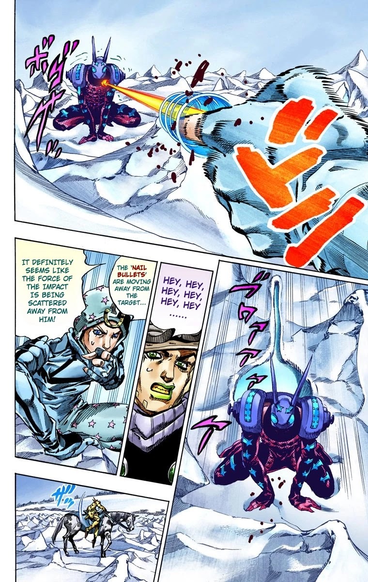 JoJo's Bizarre Adventure Part 7 - Steel Ball Run (Official Colored) Chapter 52 page 26 - Chapter 52: Wrecking Ball Part 2