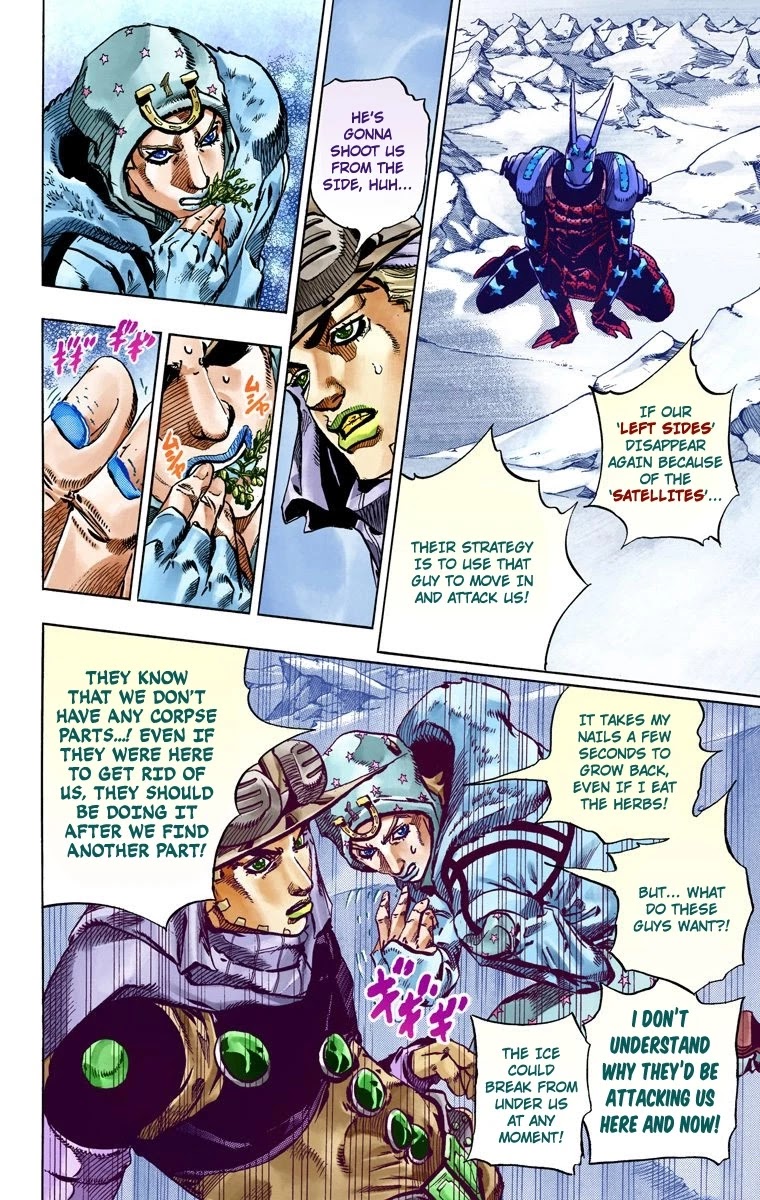 JoJo's Bizarre Adventure Part 7 - Steel Ball Run (Official Colored) Chapter 52 page 28 - Chapter 52: Wrecking Ball Part 2