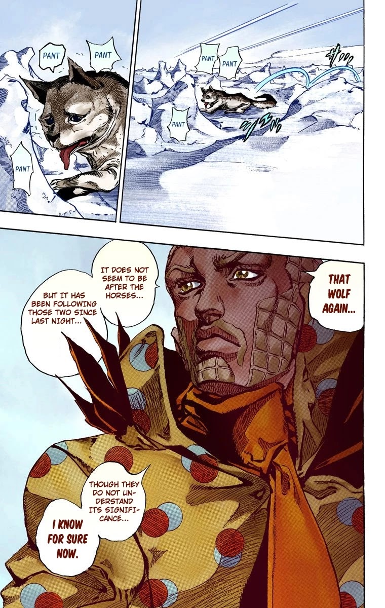 JoJo's Bizarre Adventure Part 7 - Steel Ball Run (Official Colored) Chapter 52 page 32 - Chapter 52: Wrecking Ball Part 2