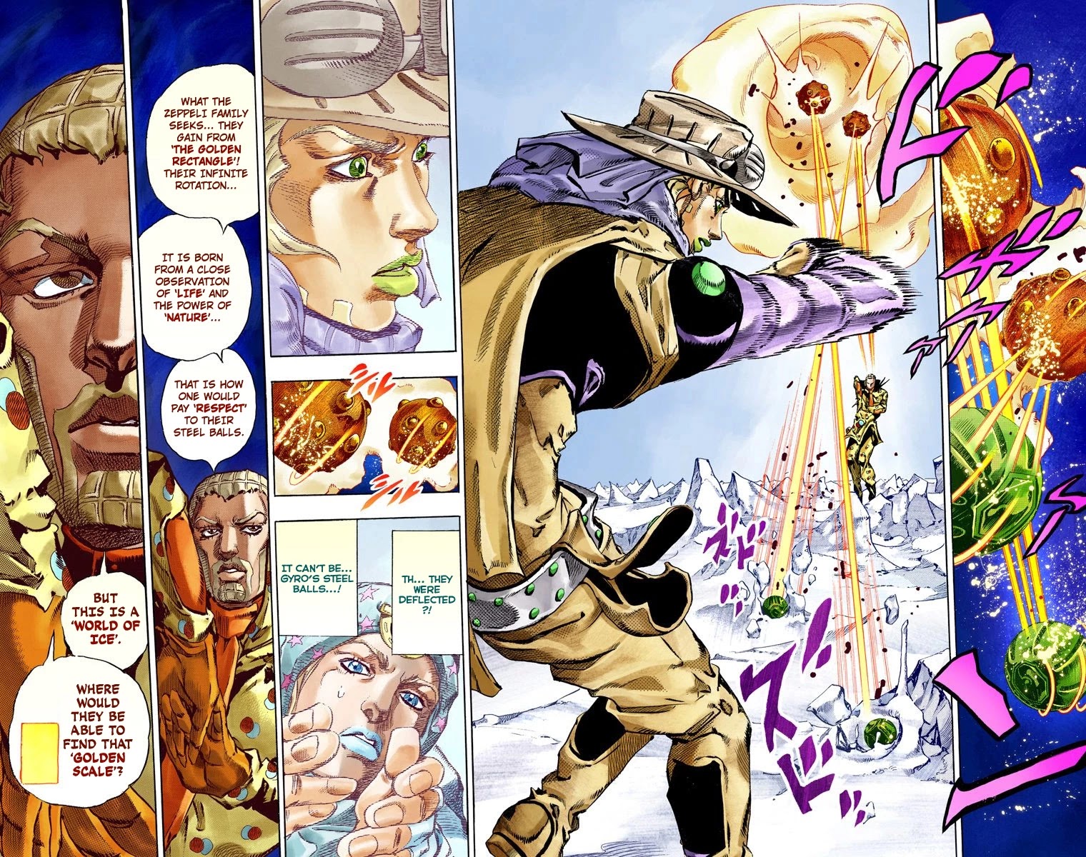 JoJo's Bizarre Adventure Part 7 - Steel Ball Run (Official Colored) Chapter 52 page 36 - Chapter 52: Wrecking Ball Part 2