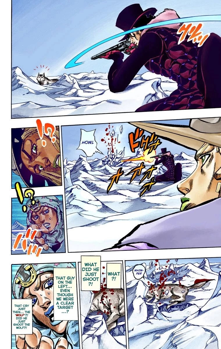 JoJo's Bizarre Adventure Part 7 - Steel Ball Run (Official Colored) Chapter 53 page 10 - Chapter 53: Wrecking Ball Part 3