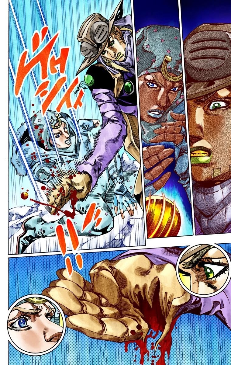 JoJo's Bizarre Adventure Part 7 - Steel Ball Run (Official Colored) Chapter 53 page 12 - Chapter 53: Wrecking Ball Part 3