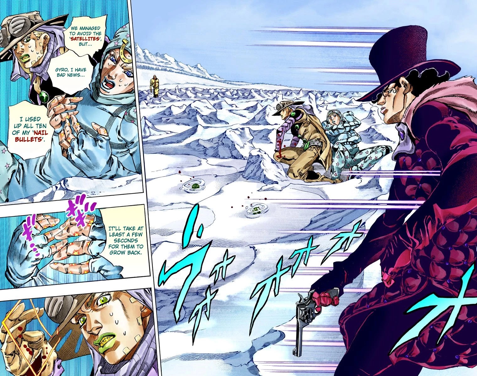 JoJo's Bizarre Adventure Part 7 - Steel Ball Run (Official Colored) Chapter 53 page 14 - Chapter 53: Wrecking Ball Part 3