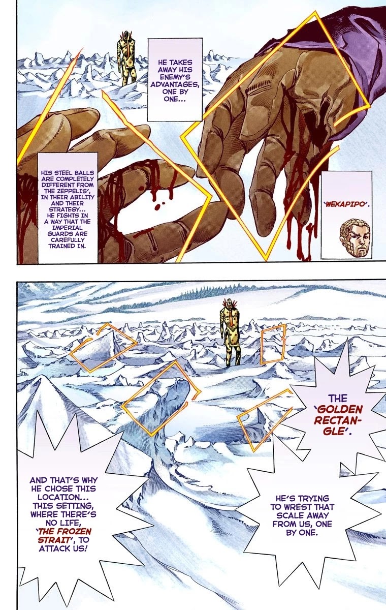 JoJo's Bizarre Adventure Part 7 - Steel Ball Run (Official Colored) Chapter 53 page 15 - Chapter 53: Wrecking Ball Part 3