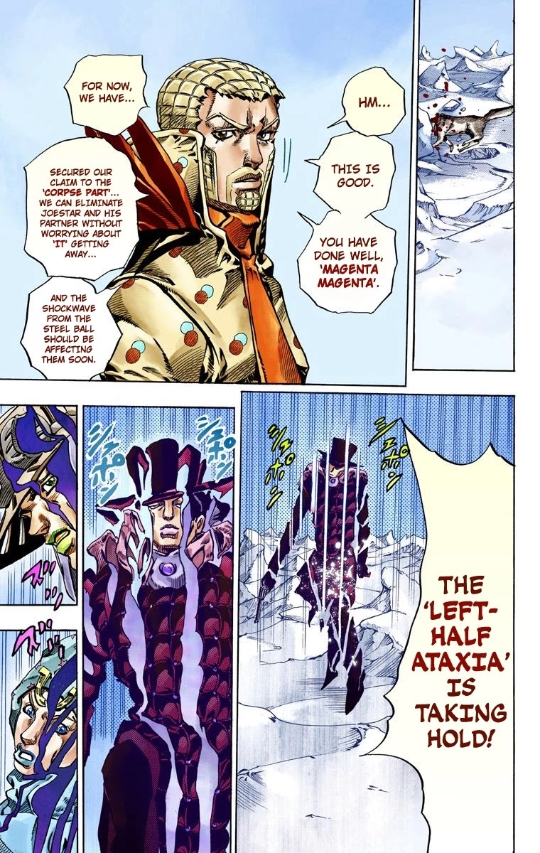 JoJo's Bizarre Adventure Part 7 - Steel Ball Run (Official Colored) Chapter 53 page 16 - Chapter 53: Wrecking Ball Part 3