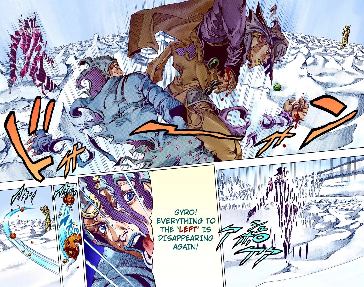 JoJo's Bizarre Adventure Part 7 - Steel Ball Run (Official Colored) Chapter 53 page 17 - Chapter 53: Wrecking Ball Part 3