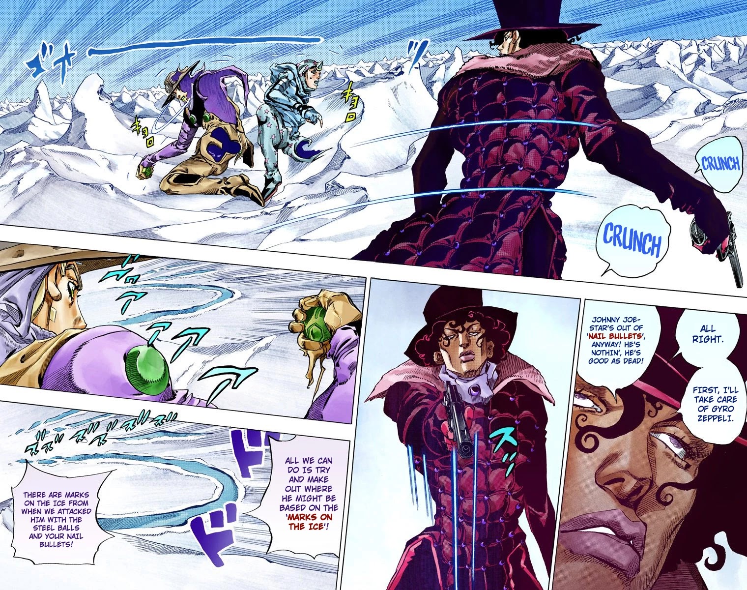 JoJo's Bizarre Adventure Part 7 - Steel Ball Run (Official Colored) Chapter 53 page 19 - Chapter 53: Wrecking Ball Part 3