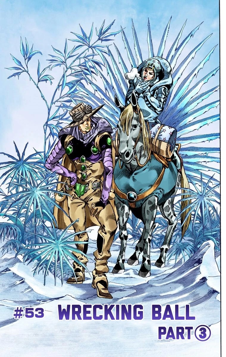 JoJo's Bizarre Adventure Part 7 - Steel Ball Run (Official Colored) Chapter 53 page 2 - Chapter 53: Wrecking Ball Part 3