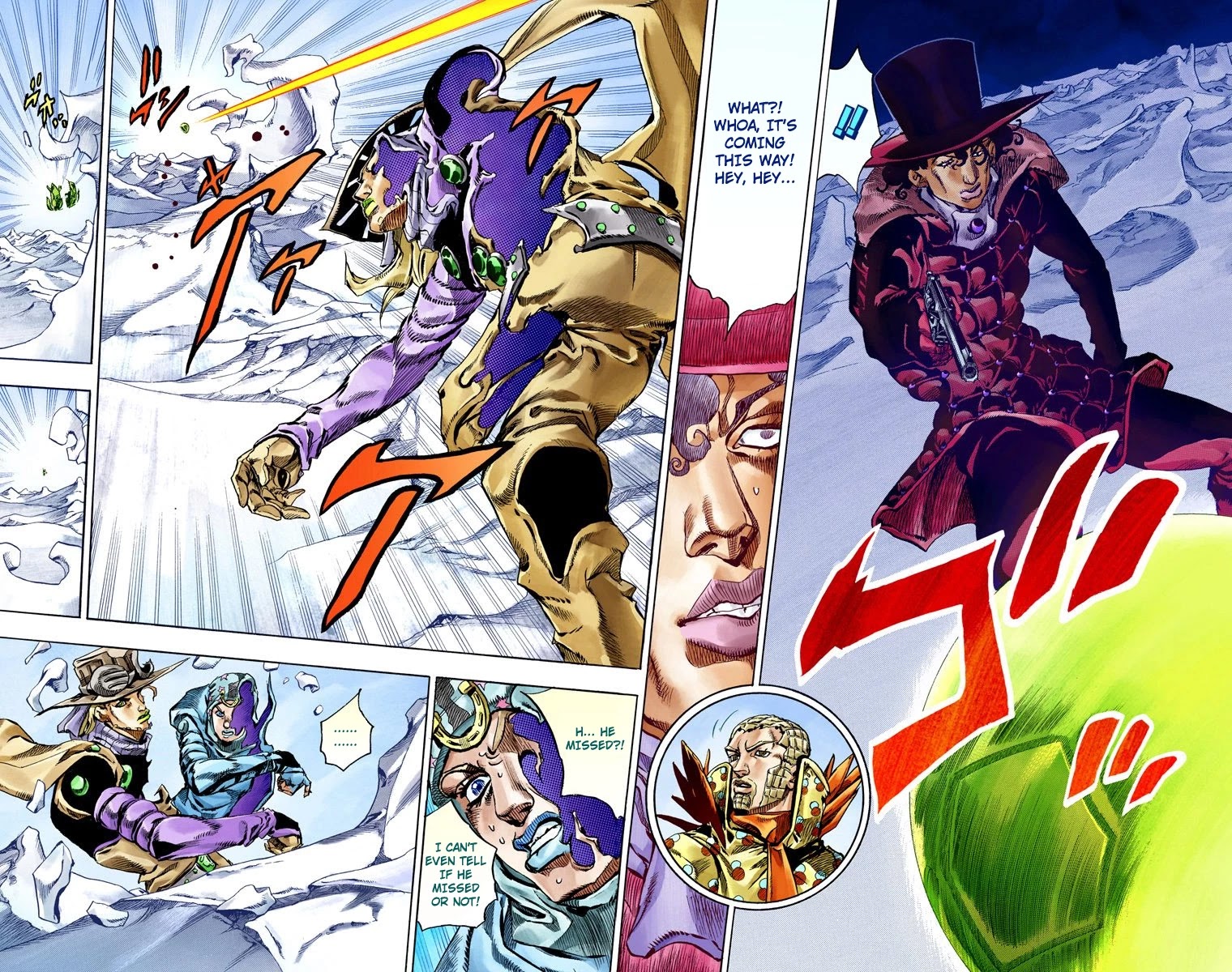 JoJo's Bizarre Adventure Part 7 - Steel Ball Run (Official Colored) Chapter 53 page 21 - Chapter 53: Wrecking Ball Part 3