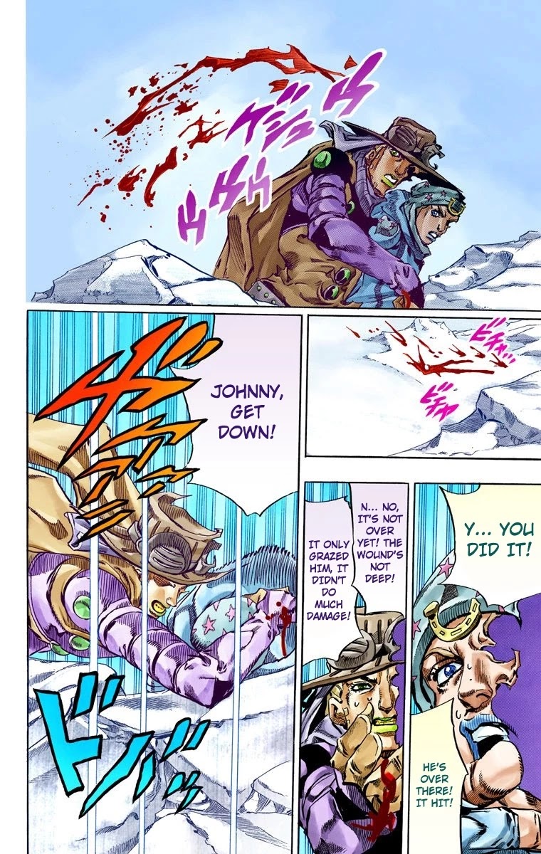 JoJo's Bizarre Adventure Part 7 - Steel Ball Run (Official Colored) Chapter 53 page 22 - Chapter 53: Wrecking Ball Part 3