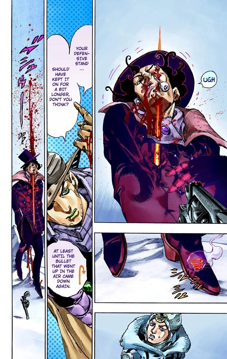 JoJo's Bizarre Adventure Part 7 - Steel Ball Run (Official Colored) Chapter 53 page 34 - Chapter 53: Wrecking Ball Part 3