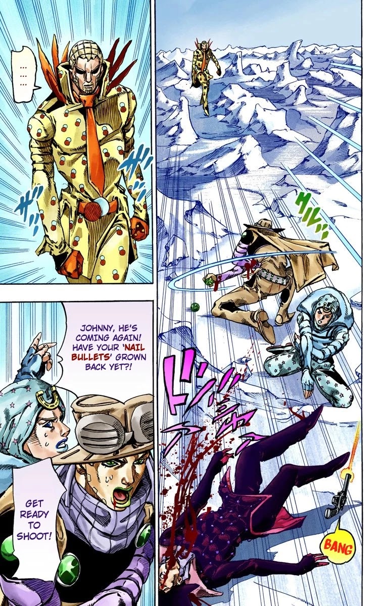 JoJo's Bizarre Adventure Part 7 - Steel Ball Run (Official Colored) Chapter 53 page 35 - Chapter 53: Wrecking Ball Part 3