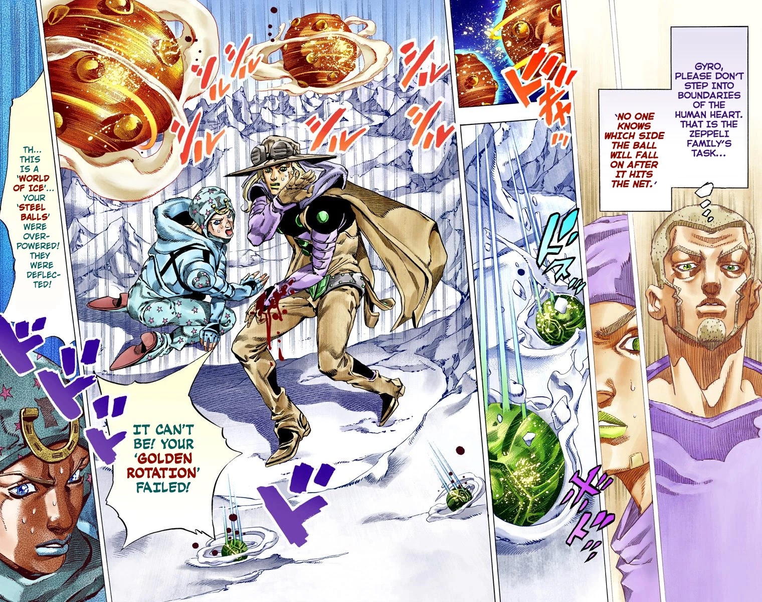 JoJo's Bizarre Adventure Part 7 - Steel Ball Run (Official Colored) Chapter 53 page 7 - Chapter 53: Wrecking Ball Part 3