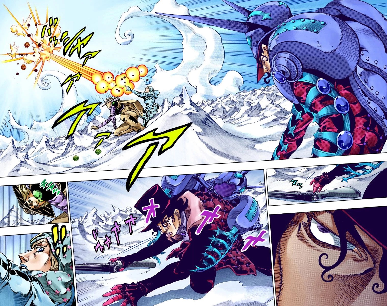 JoJo's Bizarre Adventure Part 7 - Steel Ball Run (Official Colored) Chapter 53 page 9 - Chapter 53: Wrecking Ball Part 3