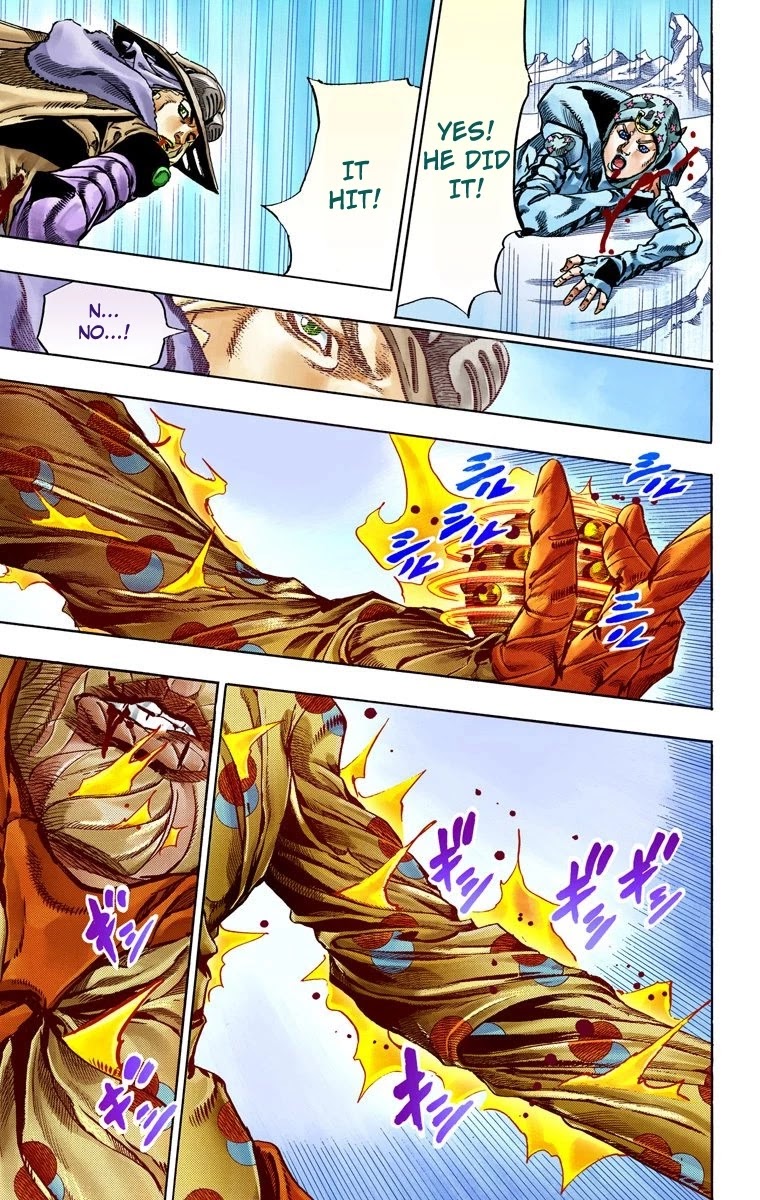 JoJo's Bizarre Adventure Part 7 - Steel Ball Run (Official Colored) Chapter 54 page 15 - Chapter 54: Wrecking Ball Part 4