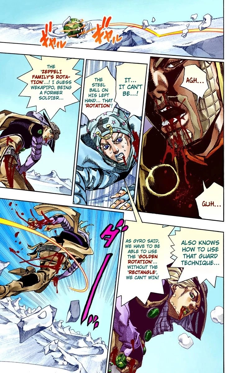 JoJo's Bizarre Adventure Part 7 - Steel Ball Run (Official Colored) Chapter 54 page 17 - Chapter 54: Wrecking Ball Part 4