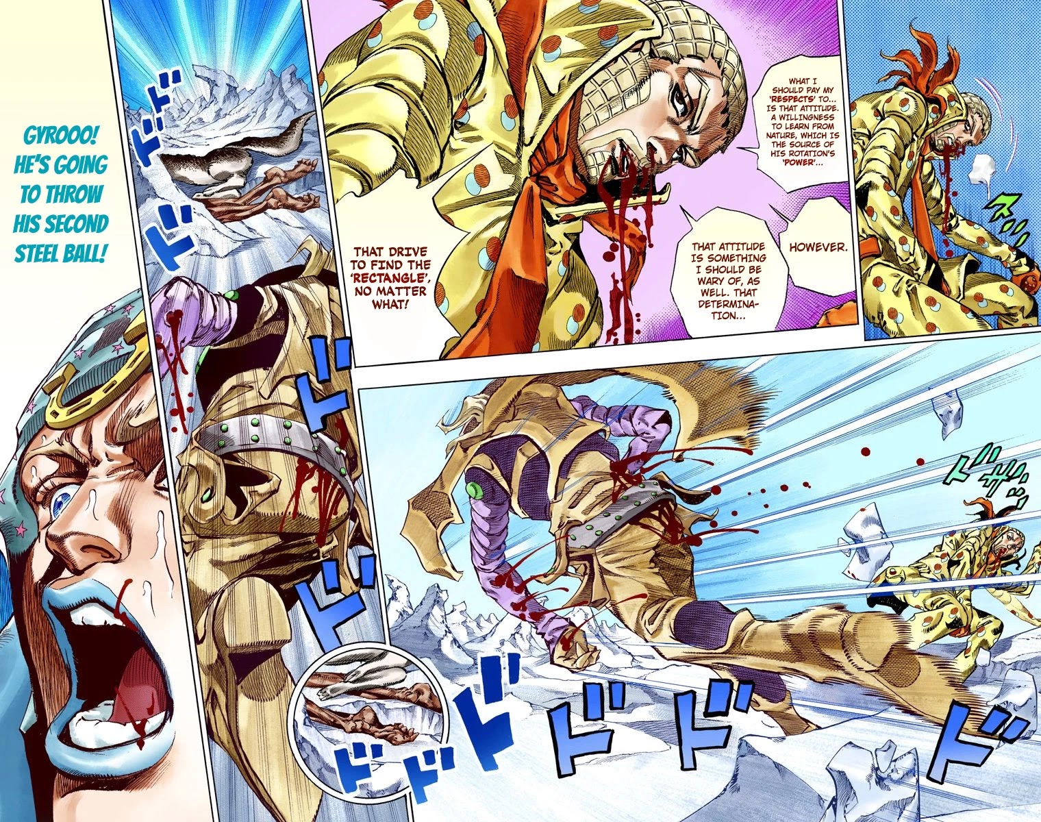 JoJo's Bizarre Adventure Part 7 - Steel Ball Run (Official Colored) Chapter 54 page 18 - Chapter 54: Wrecking Ball Part 4