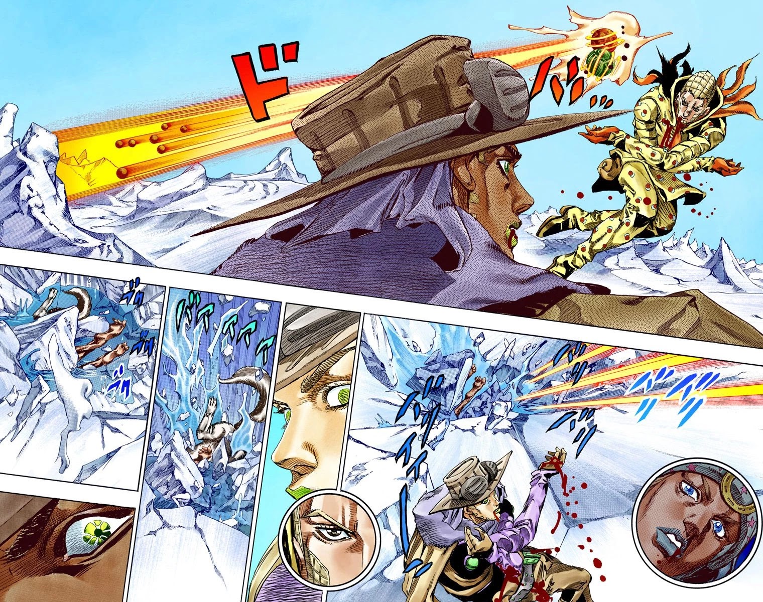 JoJo's Bizarre Adventure Part 7 - Steel Ball Run (Official Colored) Chapter 54 page 20 - Chapter 54: Wrecking Ball Part 4