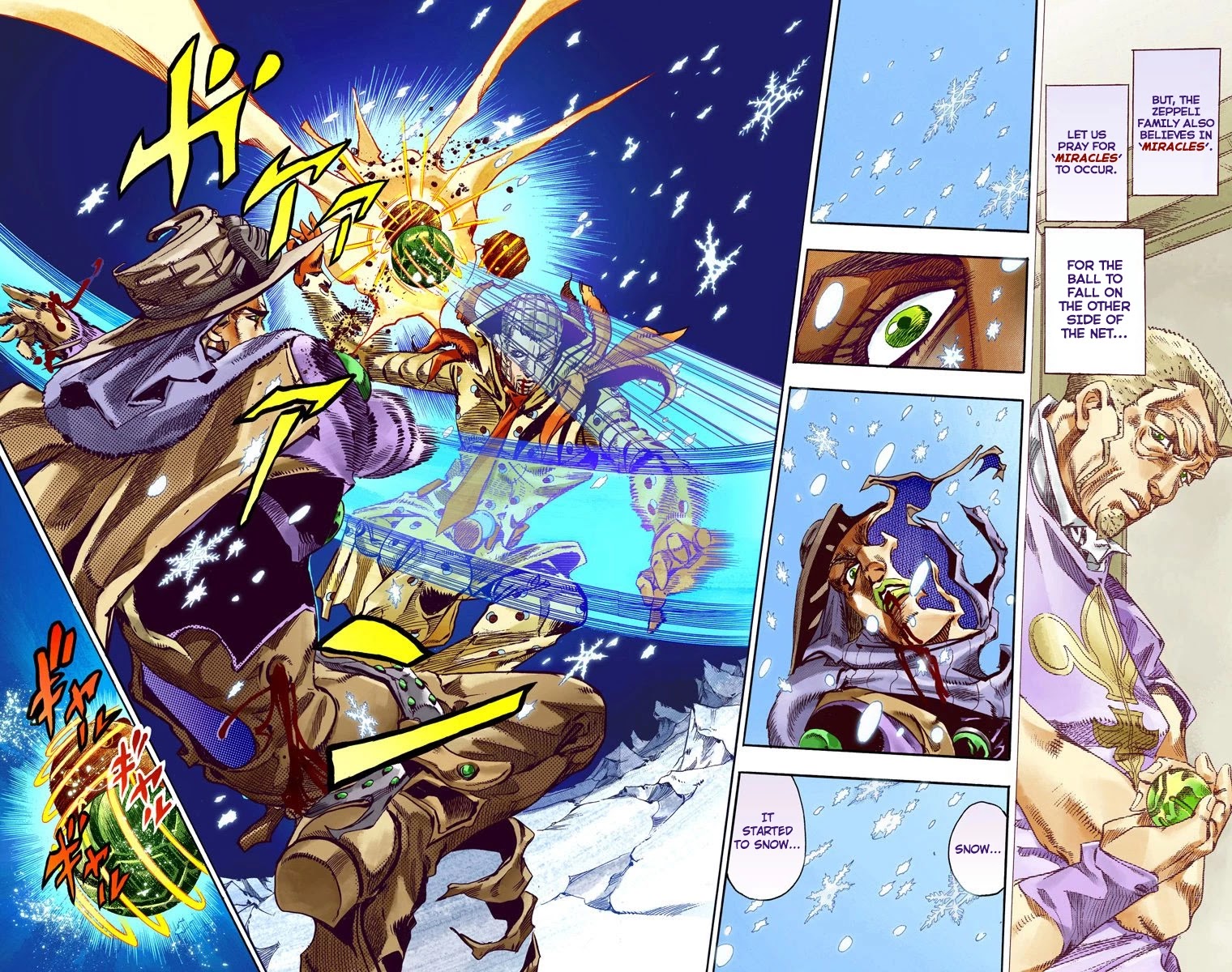 JoJo's Bizarre Adventure Part 7 - Steel Ball Run (Official Colored) Chapter 54 page 28 - Chapter 54: Wrecking Ball Part 4
