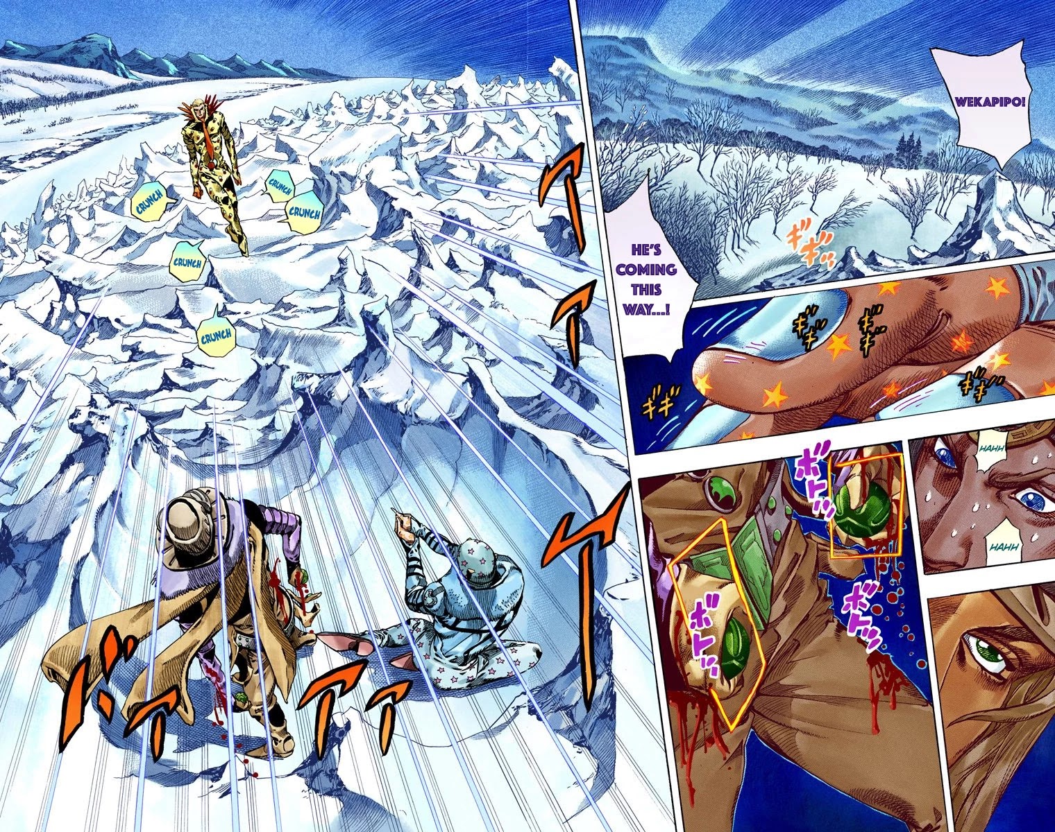 JoJo's Bizarre Adventure Part 7 - Steel Ball Run (Official Colored) Chapter 54 page 3 - Chapter 54: Wrecking Ball Part 4