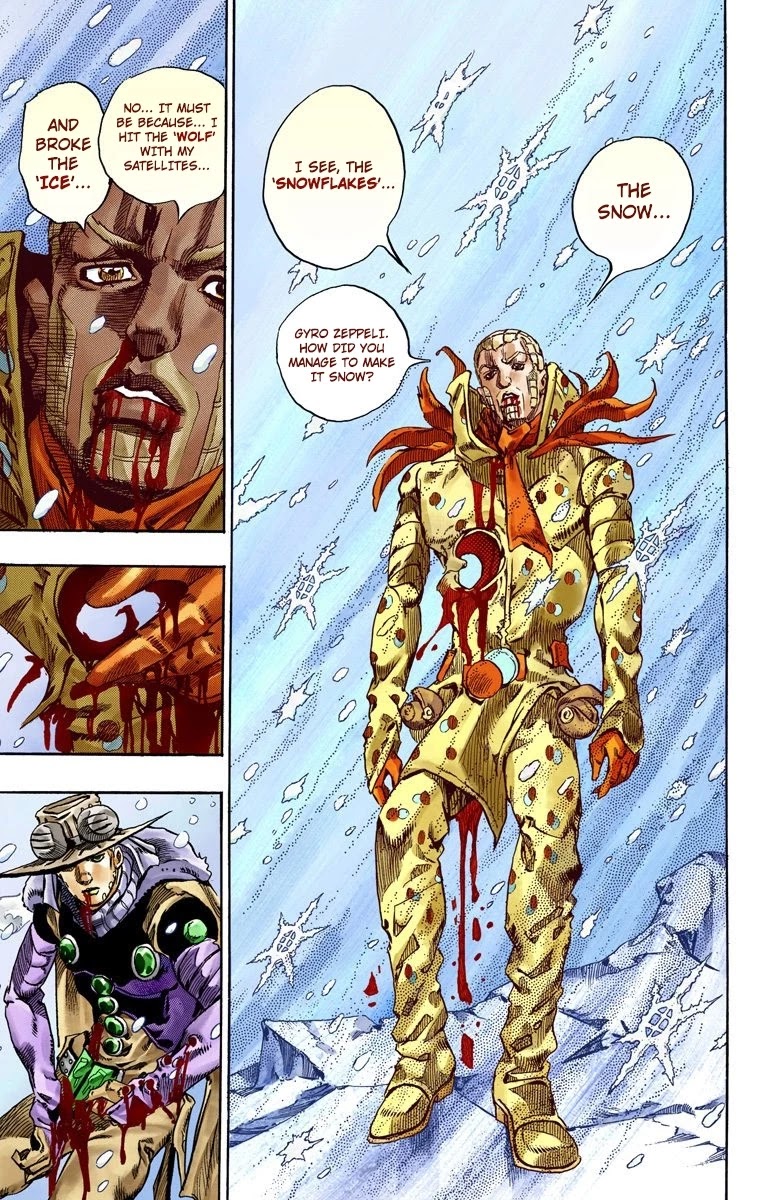 JoJo's Bizarre Adventure Part 7 - Steel Ball Run (Official Colored) Chapter 54 page 34 - Chapter 54: Wrecking Ball Part 4
