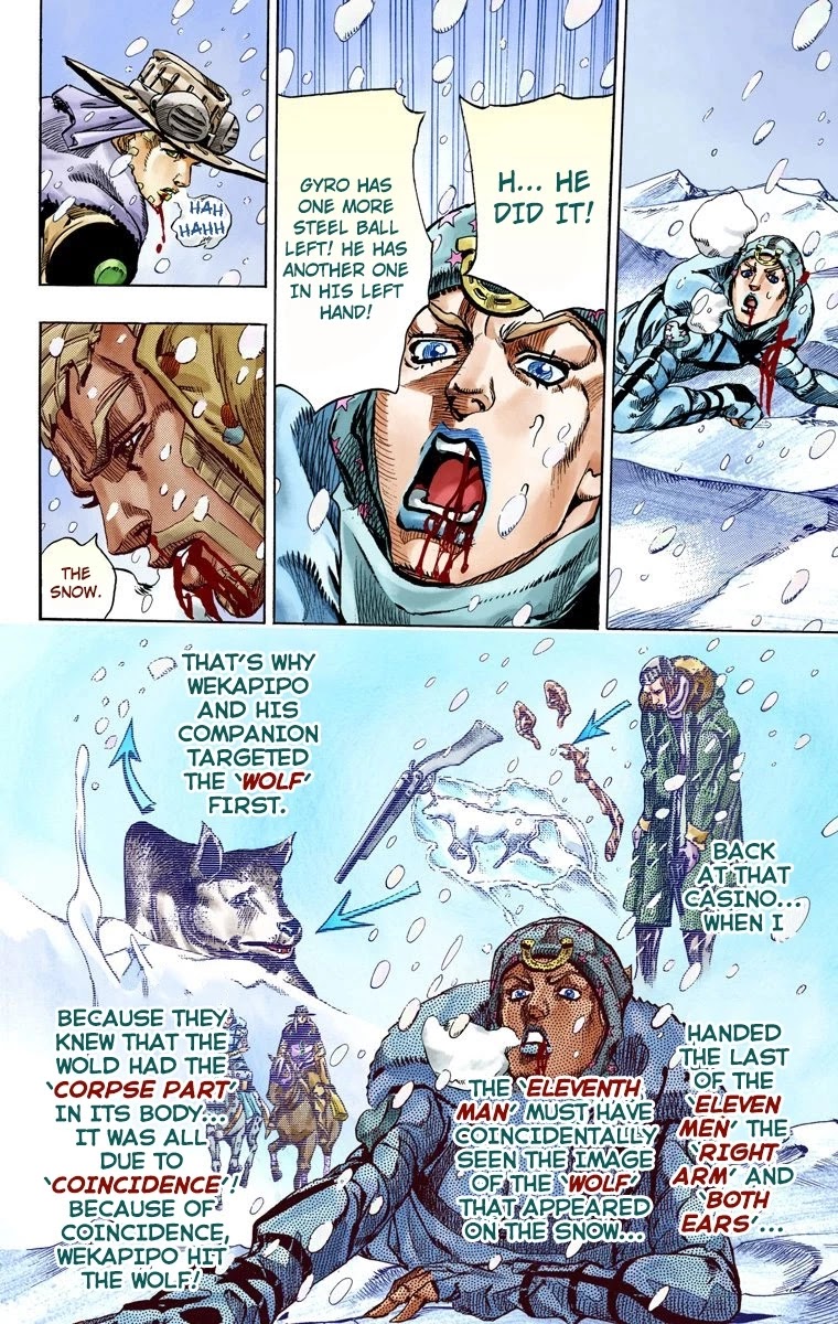 JoJo's Bizarre Adventure Part 7 - Steel Ball Run (Official Colored) Chapter 54 page 35 - Chapter 54: Wrecking Ball Part 4