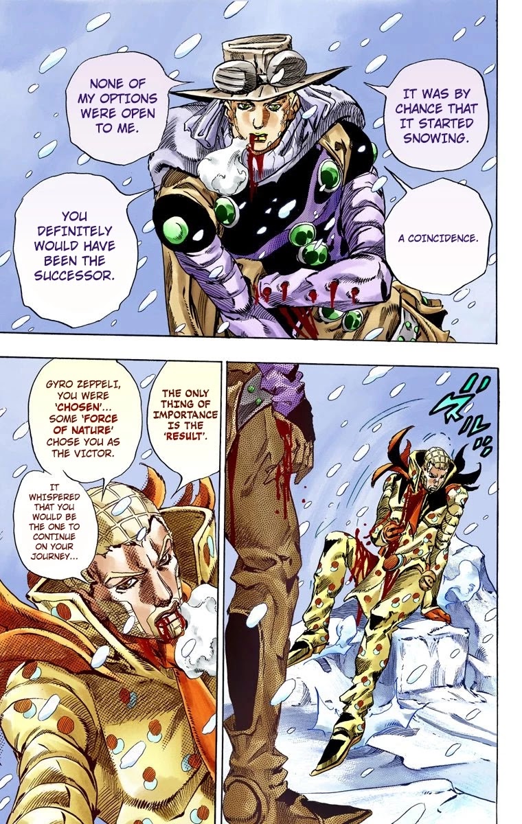 JoJo's Bizarre Adventure Part 7 - Steel Ball Run (Official Colored) Chapter 54 page 36 - Chapter 54: Wrecking Ball Part 4