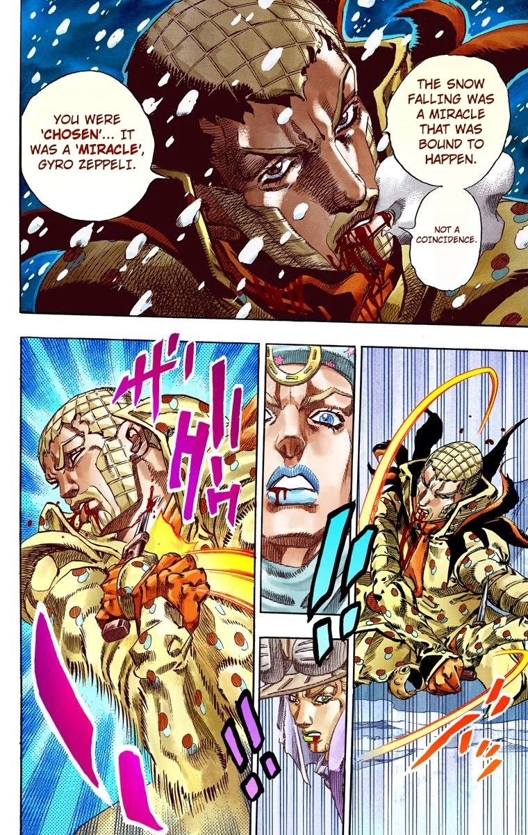 JoJo's Bizarre Adventure Part 7 - Steel Ball Run (Official Colored) Chapter 54 page 37 - Chapter 54: Wrecking Ball Part 4