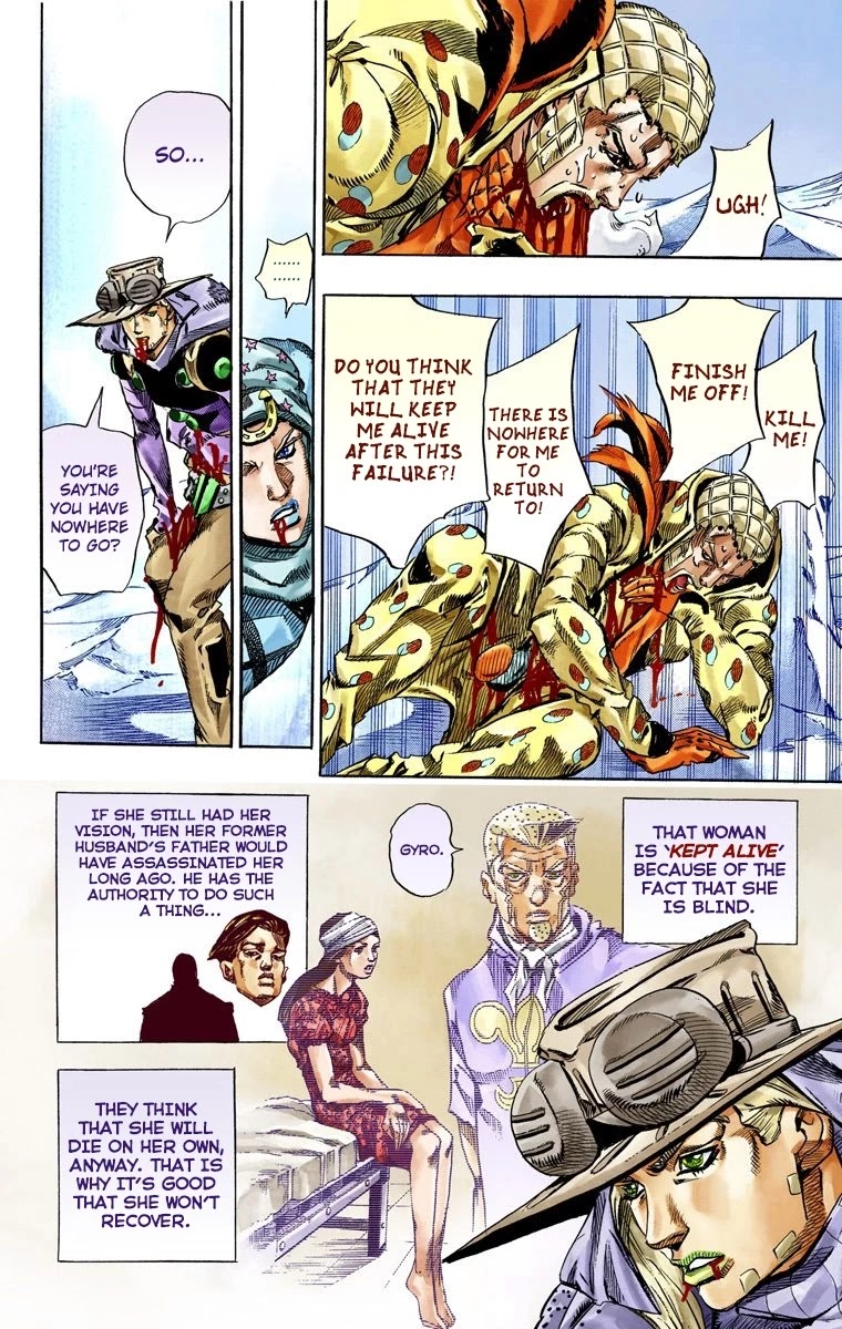 JoJo's Bizarre Adventure Part 7 - Steel Ball Run (Official Colored) Chapter 54 page 39 - Chapter 54: Wrecking Ball Part 4
