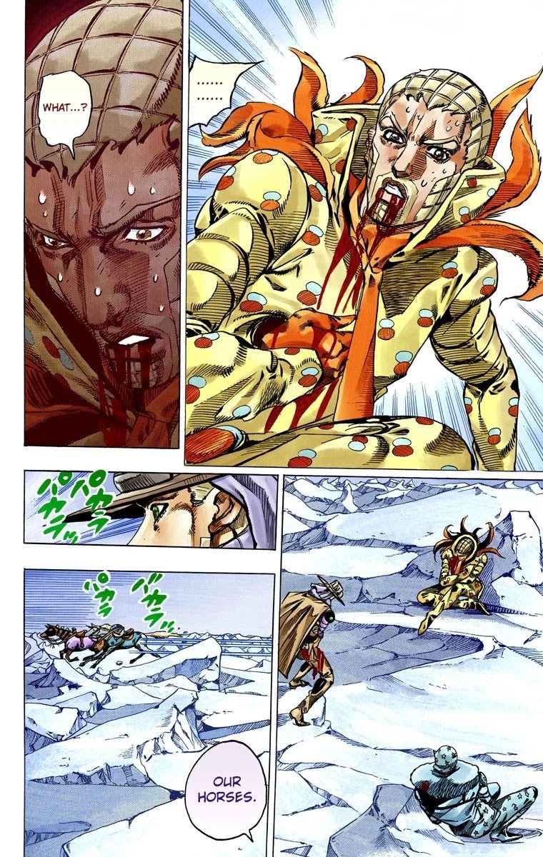 JoJo's Bizarre Adventure Part 7 - Steel Ball Run (Official Colored) Chapter 54 page 41 - Chapter 54: Wrecking Ball Part 4