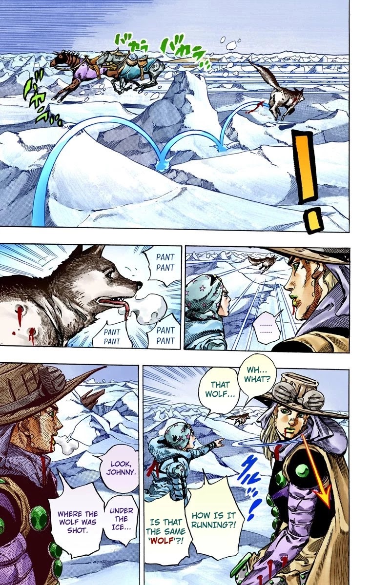 JoJo's Bizarre Adventure Part 7 - Steel Ball Run (Official Colored) Chapter 54 page 42 - Chapter 54: Wrecking Ball Part 4