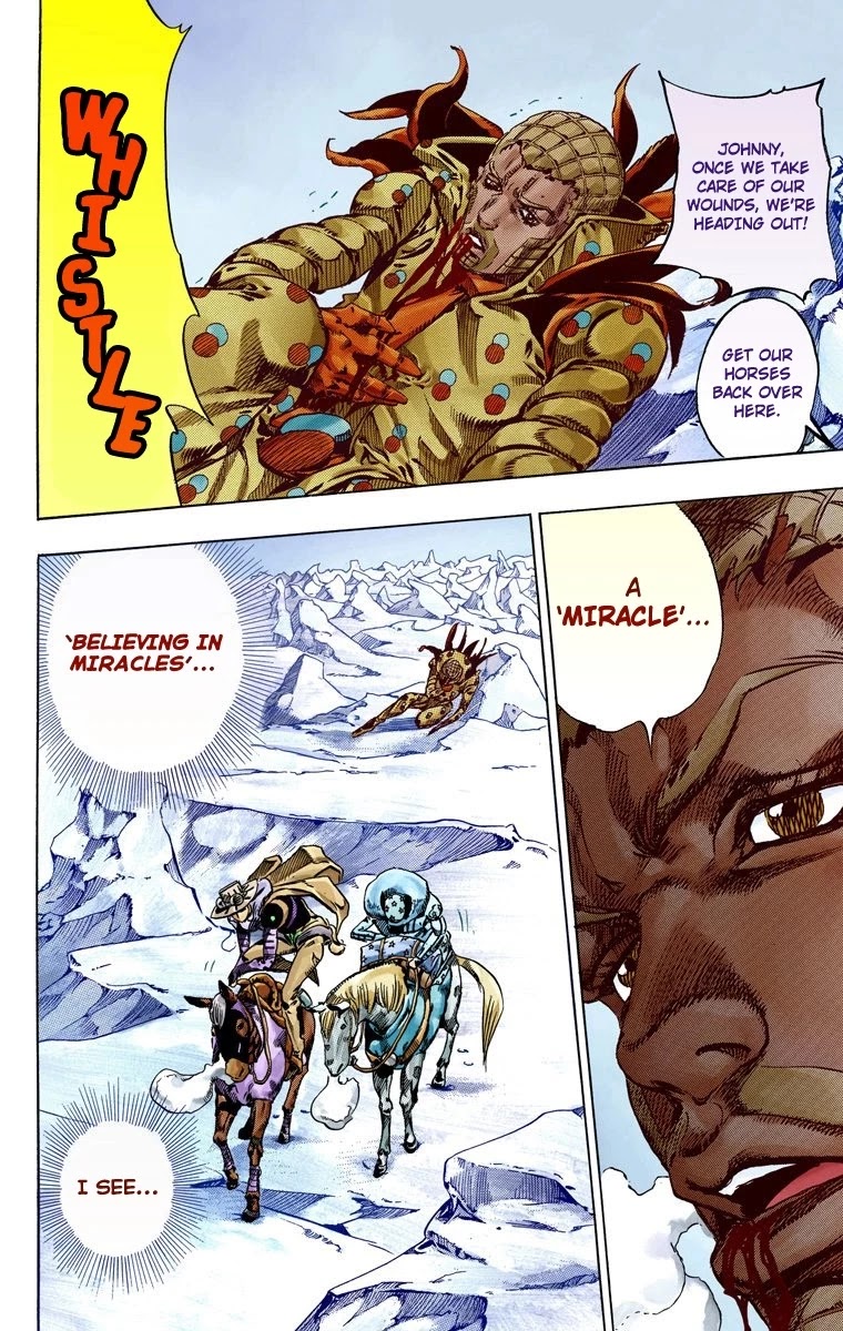 JoJo's Bizarre Adventure Part 7 - Steel Ball Run (Official Colored) Chapter 54 page 44 - Chapter 54: Wrecking Ball Part 4