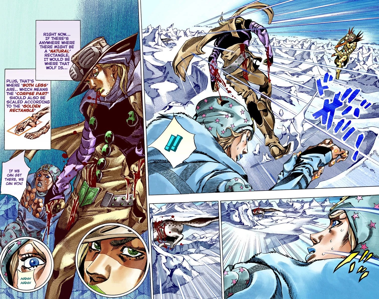 JoJo's Bizarre Adventure Part 7 - Steel Ball Run (Official Colored) Chapter 54 page 6 - Chapter 54: Wrecking Ball Part 4