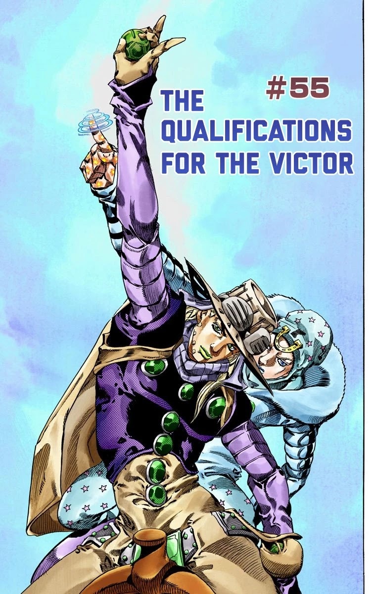 JoJo's Bizarre Adventure Part 7 - Steel Ball Run (Official Colored) Chapter 55 page 2 - Chapter 55: Qualifications for the Victor