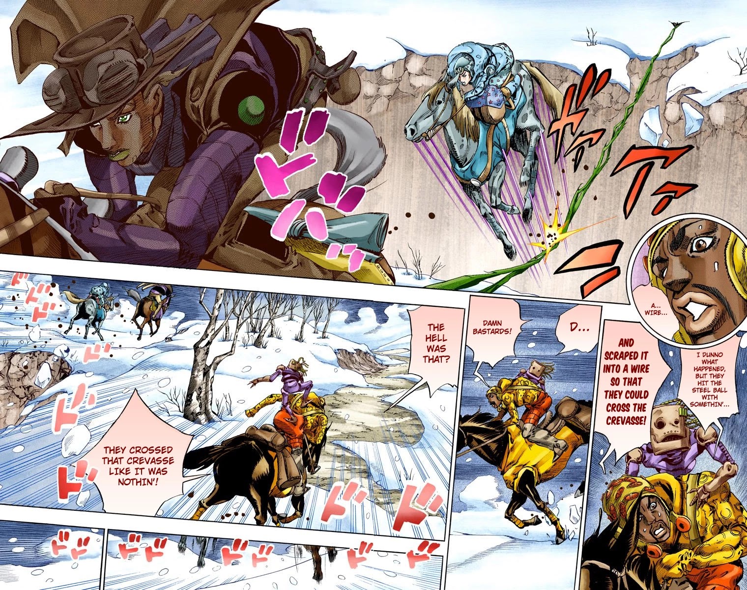 JoJo's Bizarre Adventure Part 7 - Steel Ball Run (Official Colored) Chapter 55 page 23 - Chapter 55: Qualifications for the Victor