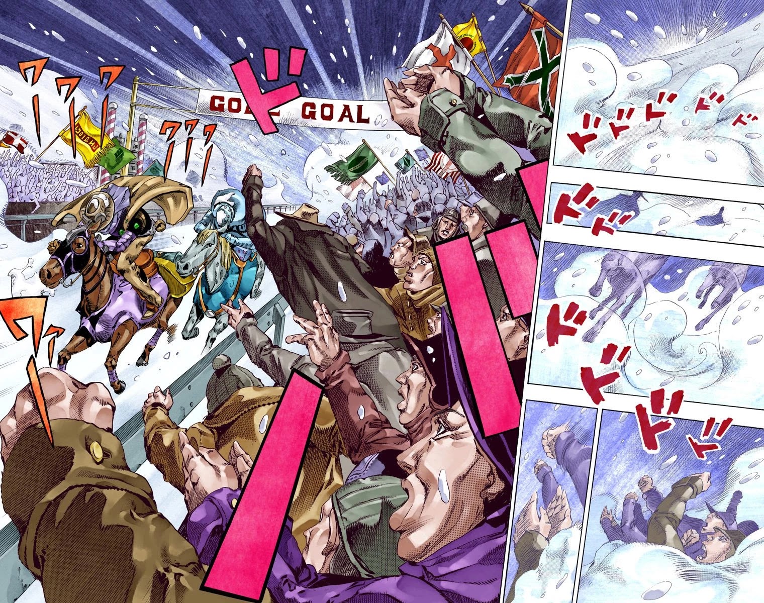 JoJo's Bizarre Adventure Part 7 - Steel Ball Run (Official Colored) Chapter 55 page 24 - Chapter 55: Qualifications for the Victor