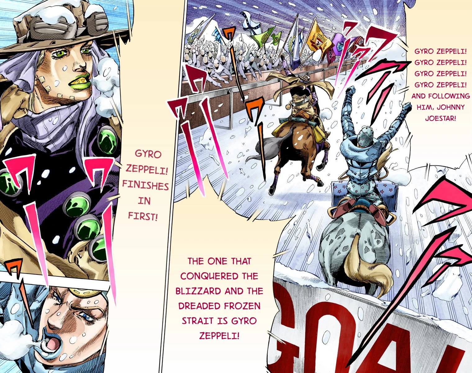 JoJo's Bizarre Adventure Part 7 - Steel Ball Run (Official Colored) Chapter 55 page 25 - Chapter 55: Qualifications for the Victor