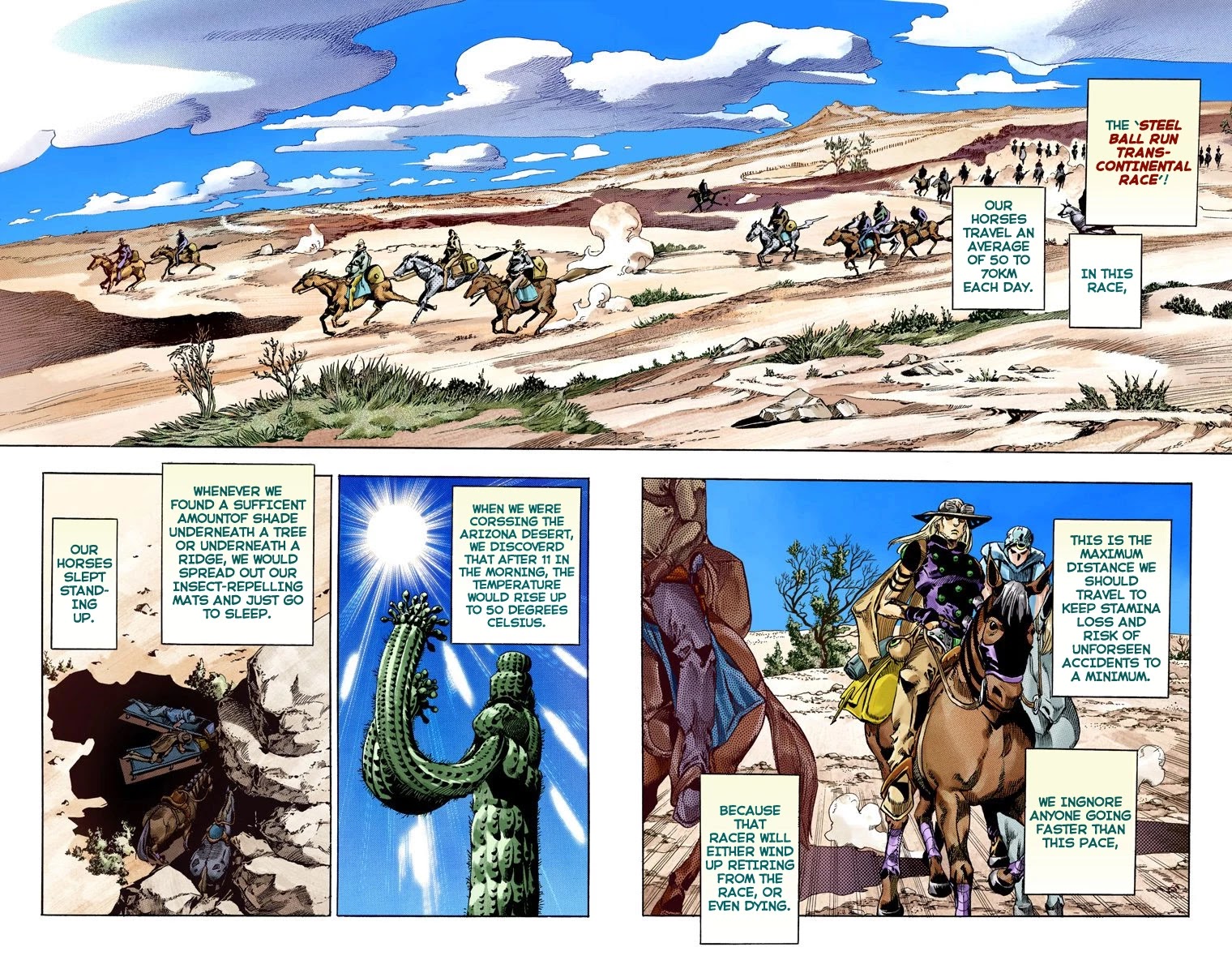JoJo's Bizarre Adventure Part 7 - Steel Ball Run (Official Colored) Chapter 55 page 3 - Chapter 55: Qualifications for the Victor