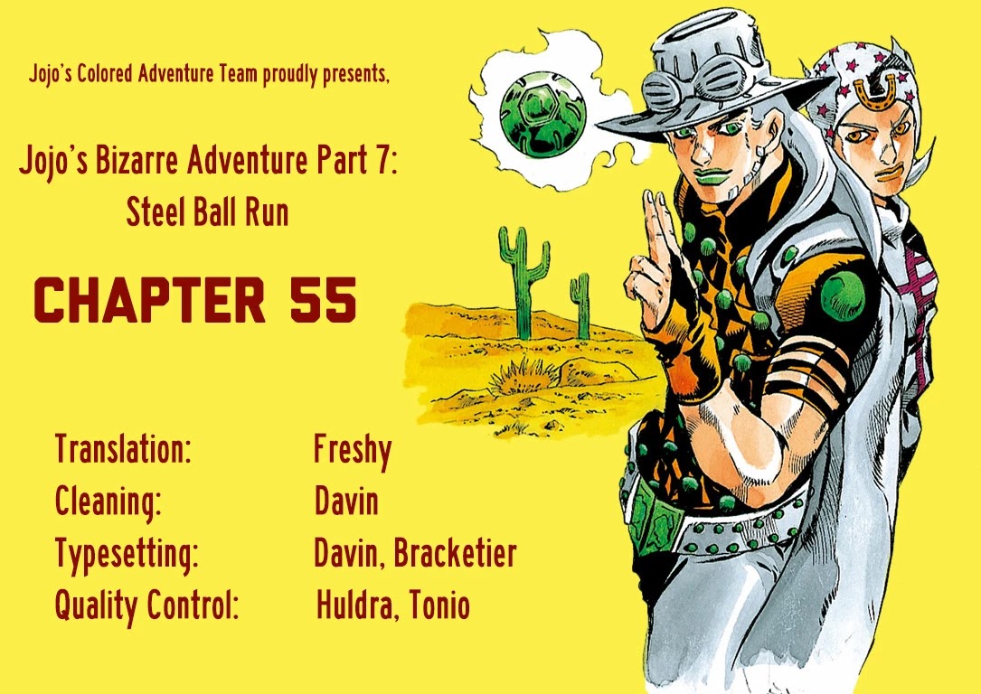 JoJo's Bizarre Adventure Part 7 - Steel Ball Run (Official Colored) Chapter 55 page 30 - Chapter 55: Qualifications for the Victor