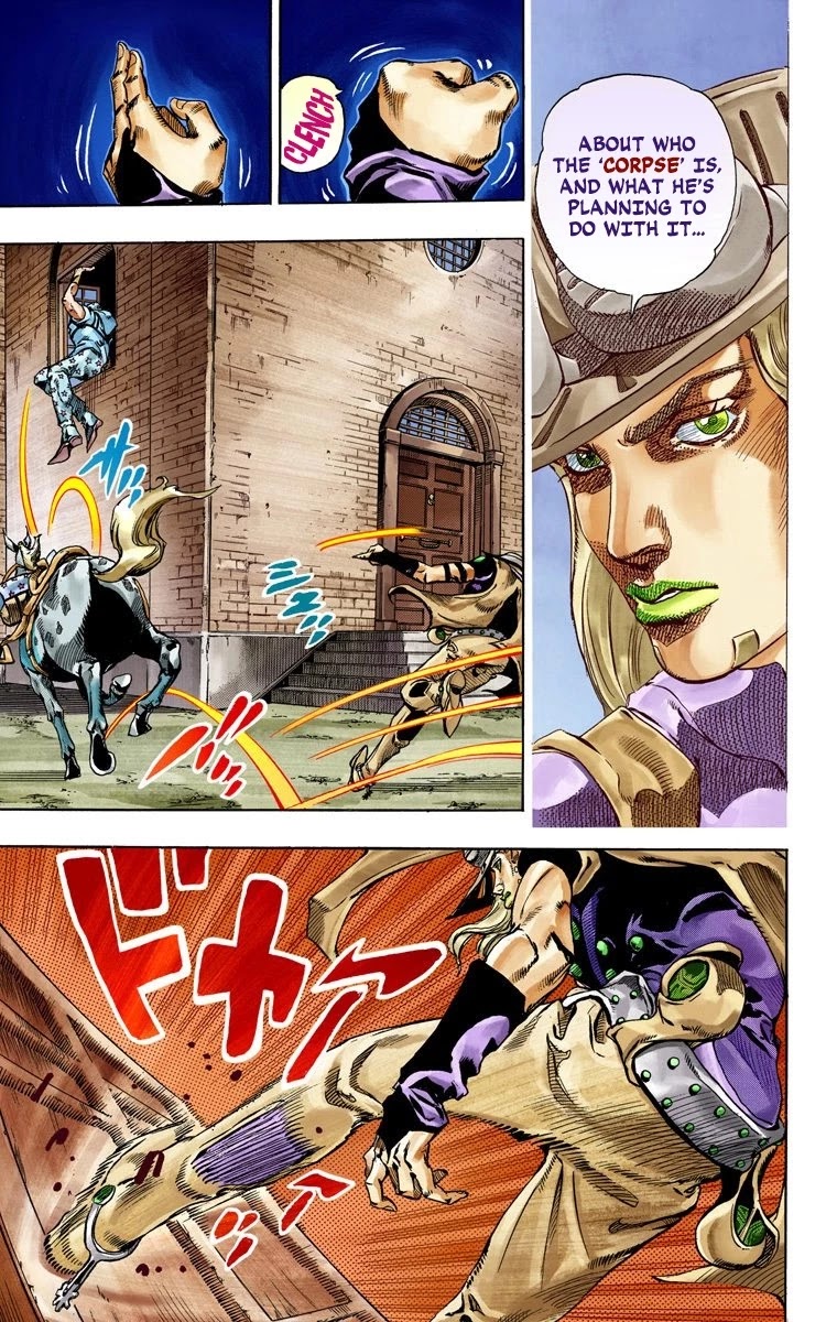 JoJo's Bizarre Adventure Part 7 - Steel Ball Run (Official Colored) Chapter 56 page 16 - Chapter 56: Civil War Part 1