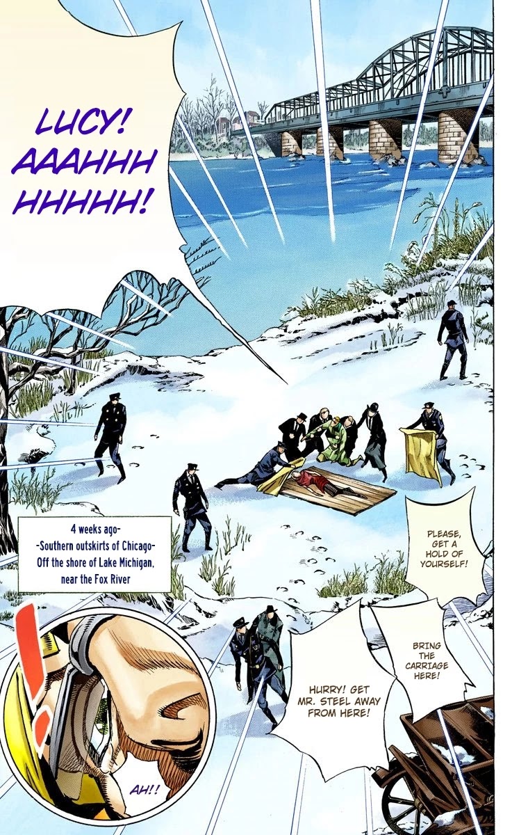 JoJo's Bizarre Adventure Part 7 - Steel Ball Run (Official Colored) Chapter 56 page 5 - Chapter 56: Civil War Part 1