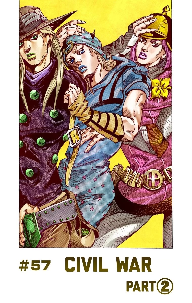 JoJo's Bizarre Adventure Part 7 - Steel Ball Run (Official Colored) Chapter 57 page 2 - Chapter 57: Civil War Part 2