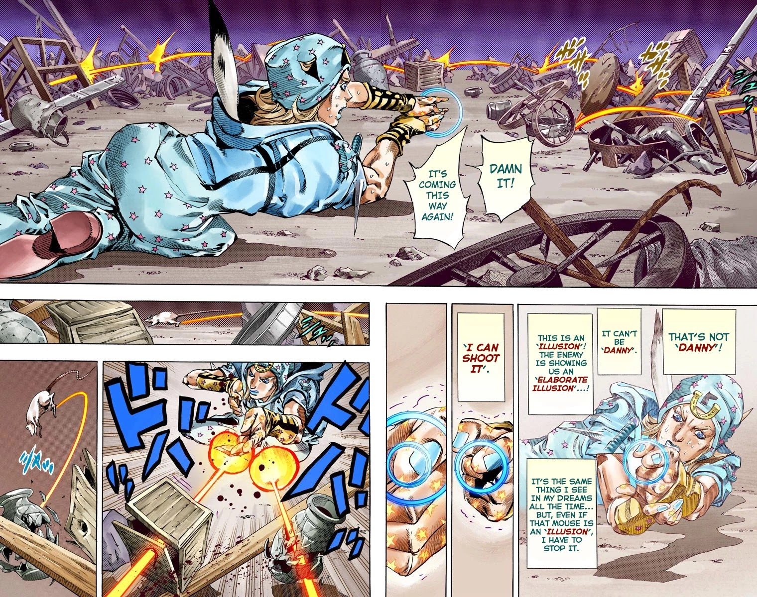JoJo's Bizarre Adventure Part 7 - Steel Ball Run (Official Colored) Chapter 57 page 36 - Chapter 57: Civil War Part 2