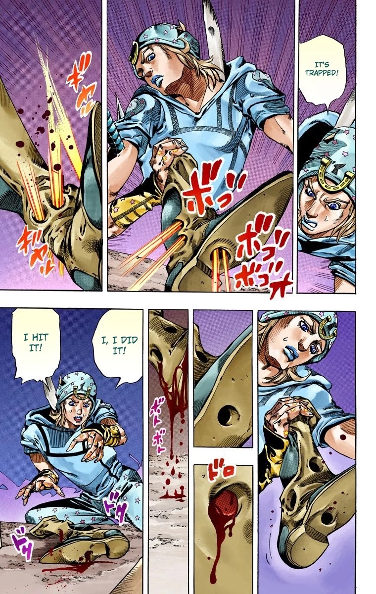 JoJo's Bizarre Adventure Part 7 - Steel Ball Run (Official Colored) Chapter 57 page 38 - Chapter 57: Civil War Part 2
