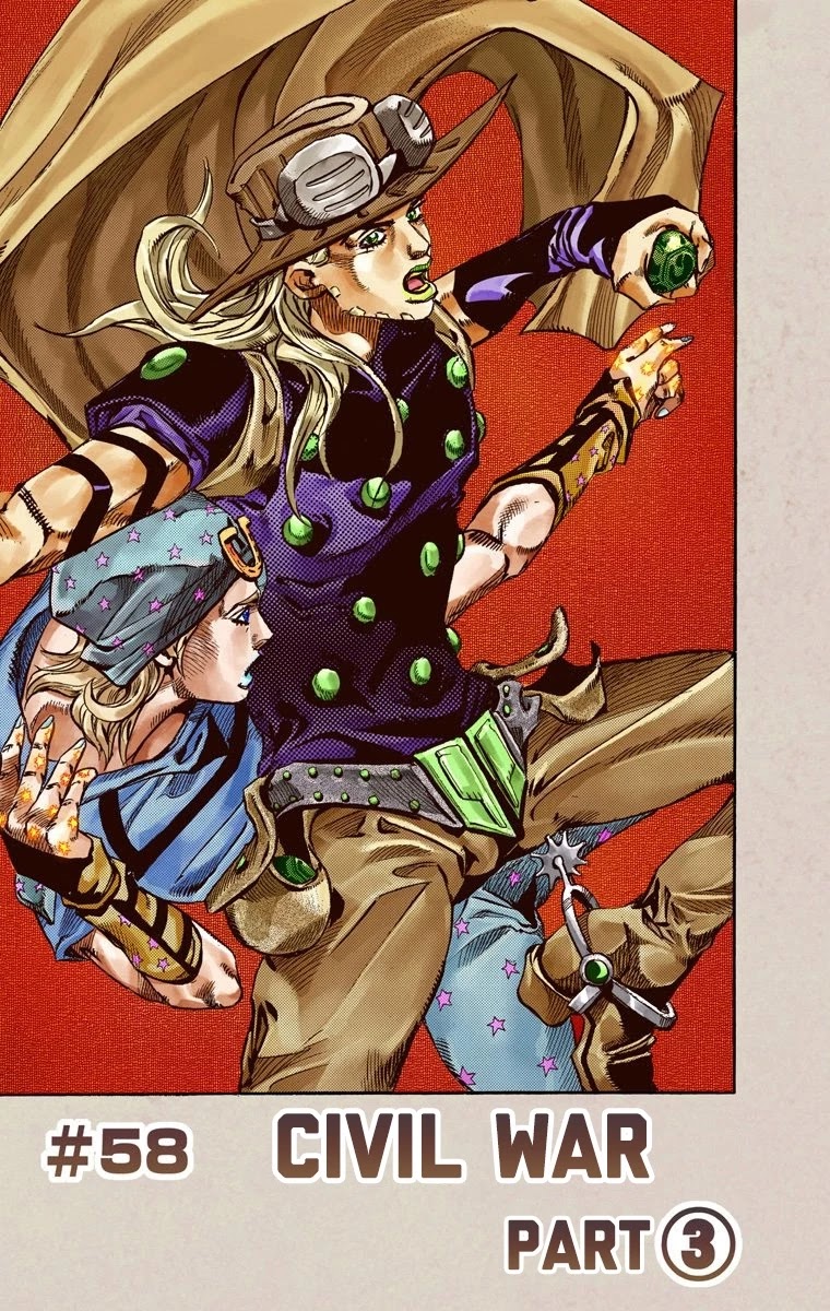 JoJo's Bizarre Adventure Part 7 - Steel Ball Run (Official Colored) Chapter 58 page 2 - Chapter 58: Civil War Part 3